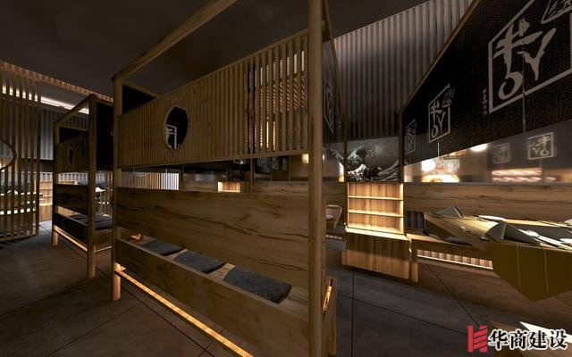 廣州170平日料店裝修，設計后實用餐位達到56位