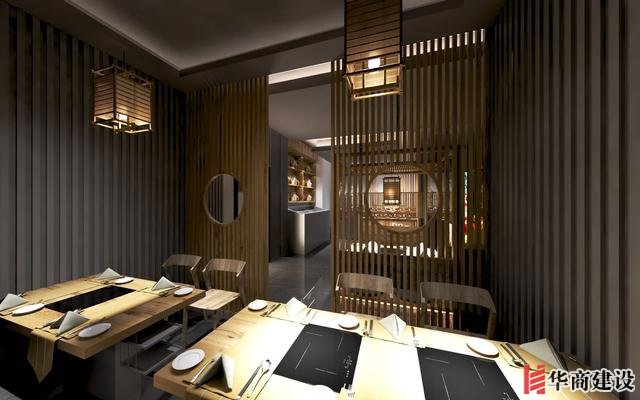 廣州170平日料店裝修，設計后實用餐位達到56位
