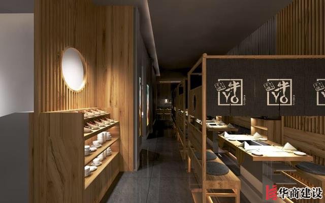 廣州170平日料店裝修，設計后實用餐位達到56位